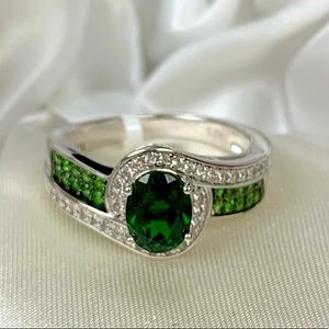 🌿Genuine Russian Chrome Diopside Ring🌿
